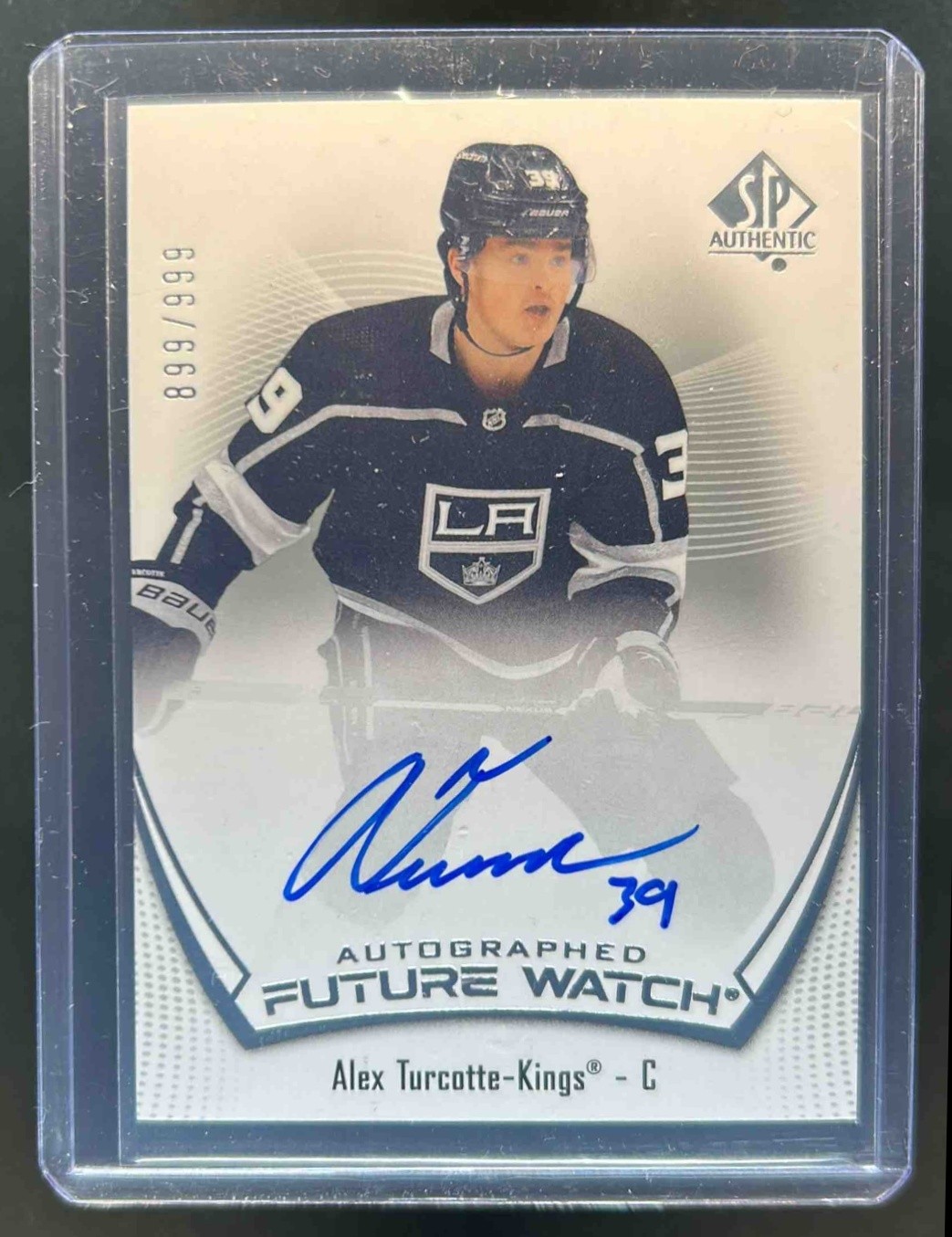 2021-22 SP Authentic Alex Turcotte Rookie RC Auto Future Watch #899/999 Kings