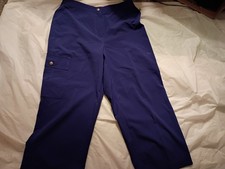 Zenergy By CHICO'S Size 0 S Royal Blue cargo Athletic pants