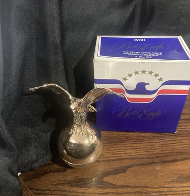 AVON BOLD EAGLE WILD COUNTRY AFTERSHAVE 3 FL. OZ VINTAGE GOLD COLORED NEW IN BOX