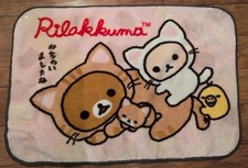 2015 San-X Rilakkuma Korilakkuma Blanket Die Cut Lazy Cat Rolling US SELLER