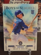 2025 Panini Boys Of Summer Silver SP RC Matt Shaw Cubs Rookie /249 🔥