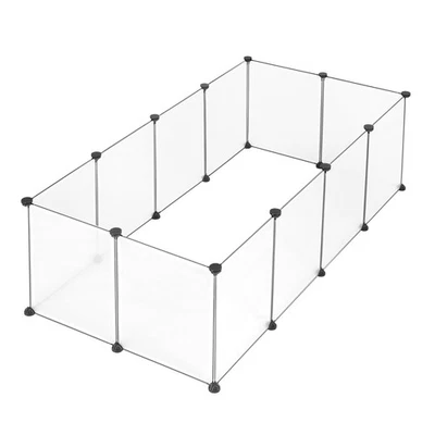 ESITURO 12 Panels DIY Pet Fence Playpen Puppy Dog Small Animals Enclosure DIY Cag Indoor