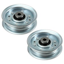 2 PCS Replacement 173437 Flat Idler Pulley 4244 In Lawn Mower Deck Craftsman