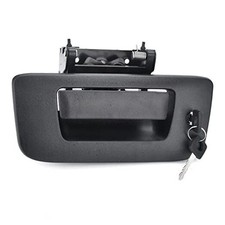 Tailgate Handle with Bezel Lock Kit Compatible with Chevry Silverado and GMC