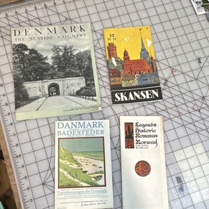 Vintage Scandinavian Travel Brochures and Booklets Scandinavia Lot