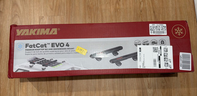 Yakima FatCat EVO 4 Premium Rooftop Ski/Snowboard Mount - BNIB