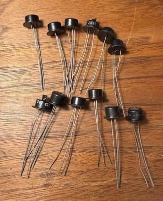 2N43A (lot Of 12) Germanium PNP Transistors NOS Black Top Hat