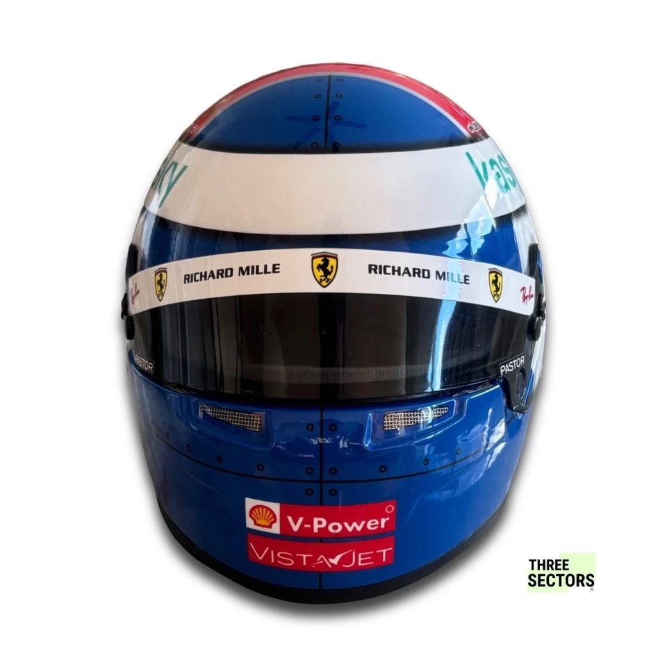 Capacete Charles Leclerc 2021 assinado edição Monaco F1 1/2 - Imagem 2 de 4
