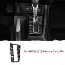 Carbon Fiber Car Gear Shift Panel Cover Trim Fits 2012-2015 Honda Civic 9th Carbon Fiber Car Gear Shift Panel Cover Trim Fits 2012-2015 Honda Civic 9th
