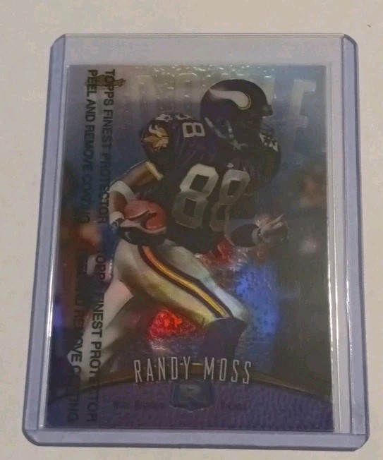 Topps 1998 Finest Refractor 135 Randy Moss Rookie With Coating RC