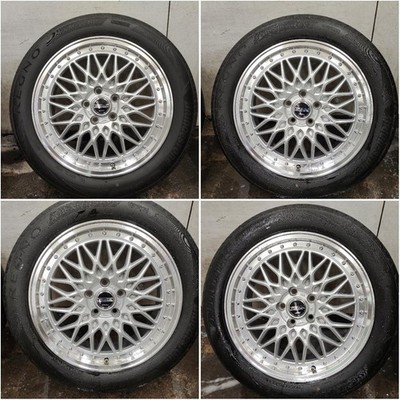JDM AME Steiner FTX 18187.5J+48 114.3-5H wheels with Bridgestone Regno No Tires