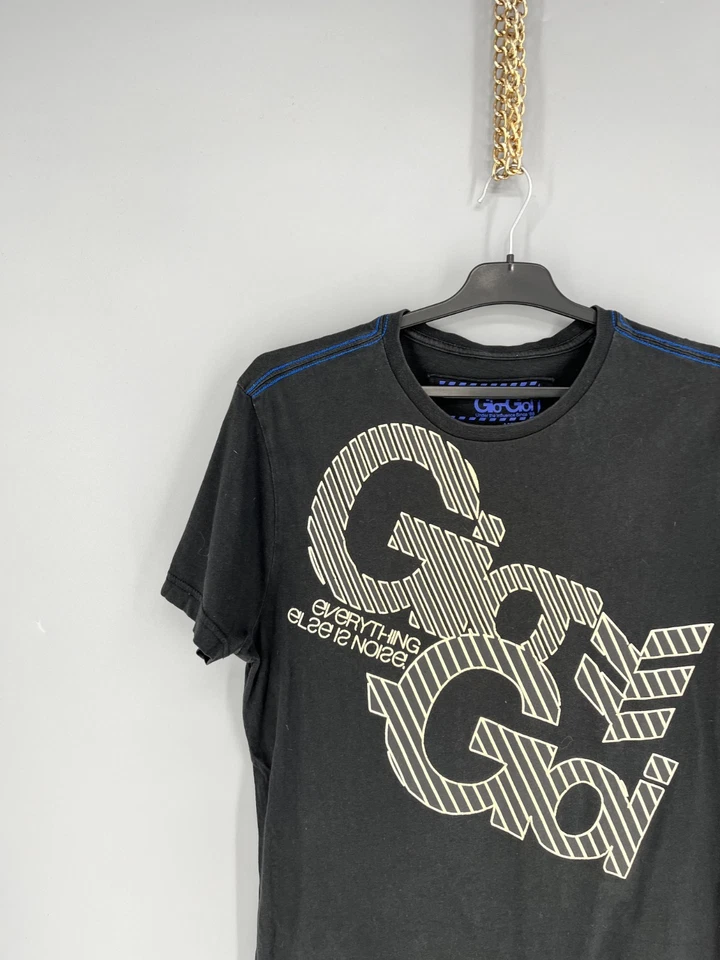 Gio Goi винтажная футболка редкая черный графический футболка мужской размер M Streetwear Y2K - Изображение 4 из 4
