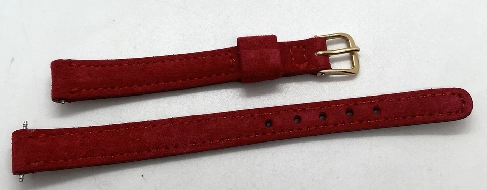 Ремешок для часов JBAMPION NOS КРАСНЫЙ подлинный с подкладкой и матовой свиной кожей ушки 10 мм - Изображение 4 из 4