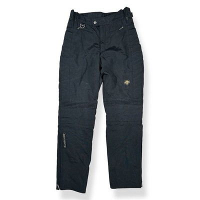 Descente Vintage Black Ski Pants Articulated Knee Snow Trousers Mens Size Small