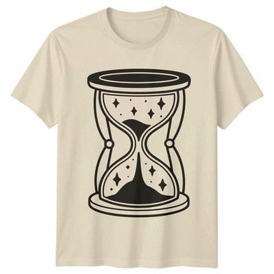 Cosmic Hourglass Stars Sparkle T-Shirt Sand Timer Uhr Geburtstag Geschenk