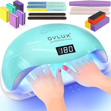 180W UV LED Nail Lamp - Professional Fast Nail Dryer for Gel Polish with 57 Leds