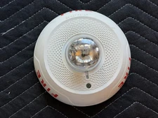 System Sensor SCWL Fire Alarm Horn Strobe Ceiling Mount White USED
