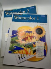 Walter Foster Watercolor 1 2 Beginners Guide Set Books Linscott Medway Art Lot