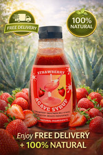 Agave Strawberry Syrup 100% Natural – Dessert, Pancakes, Pastrys  & Drinks 450ml