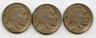1936 PDS Buffalo Nickel  Lot 3 coins  * No Reserve *