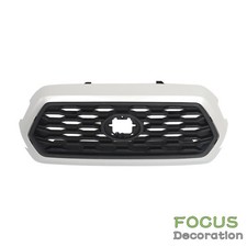 Matte Blacksilver For Toyota Tacoma 2016-2021 2022 Plastic Front Upper Grille