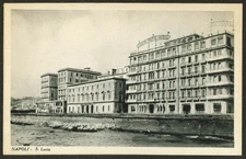 Grand Hotel Royal S Lucia Naples Italy postcard 1910s