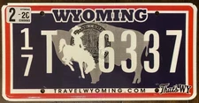 2020 ‘s WYOMING License plate