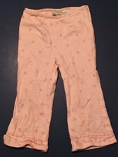 GEO-RAGS Girls' Pink Floral Cropped STRETCH Pants Sz 5