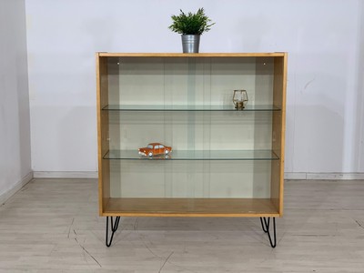 Mid Century Hellerau Vitrine Highboard Kommode Vintage