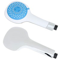 Handbrause Sanlingo 5Fach Verstellbar Mit 120 Mm Durchmesser Blau Weiss Chrome
