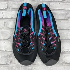Body Glove Womens IDS Black Pink Turquoise Water Shoes Size 7