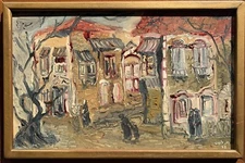 Leshem (20th Century) Beautiful Post-Impressionism Original Oil Painting