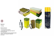 MANN FILTER Paket MANNOL Klimareiniger für VW EOS 1F7 1F8 2.0 TFSI