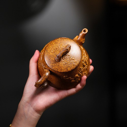 Yixing Zisha Teapots 320cc,Collectible-Grade China Gongfu Tea Set Handcrafted - Picture 5 of 5