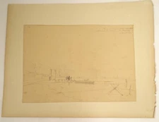 Drawings Theodore Gudin Landscape Turkey Godefroy de Bouillon Crusade 1839