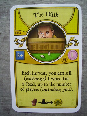 Promo Card / L-Deck Card L084 The Hulk for  Agricola  (Lookout Games)