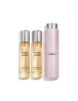 CHANEL Chance Damen Parfum EDT 3x20 ml Twist & Spray Nachfüllungen inklusive