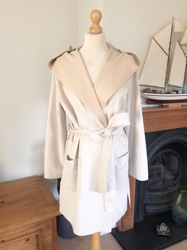 zara hooded belted coat