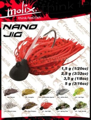 Künstlich Spinning Wire Köder Molix Nano Jigrute Gr. 2,5 3/32oz Finesse