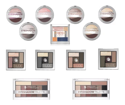 Bell HYPOAllergenic Eyeshadow Sets for Sensitive Eyes - Trio, Nude and Palette