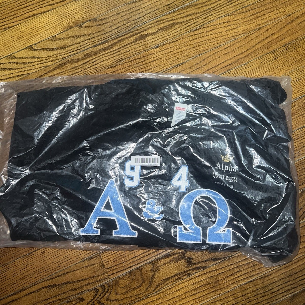 Supreme Alpha Omega Baseball Jersey Black Size: Extra Large Supreme Alpha Omega Baseball Jersey Black Size: Extra Large