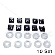 10 Set Transmission Gear Linkage Shifter Bushing w/Clip for Mercedes 1967-1996