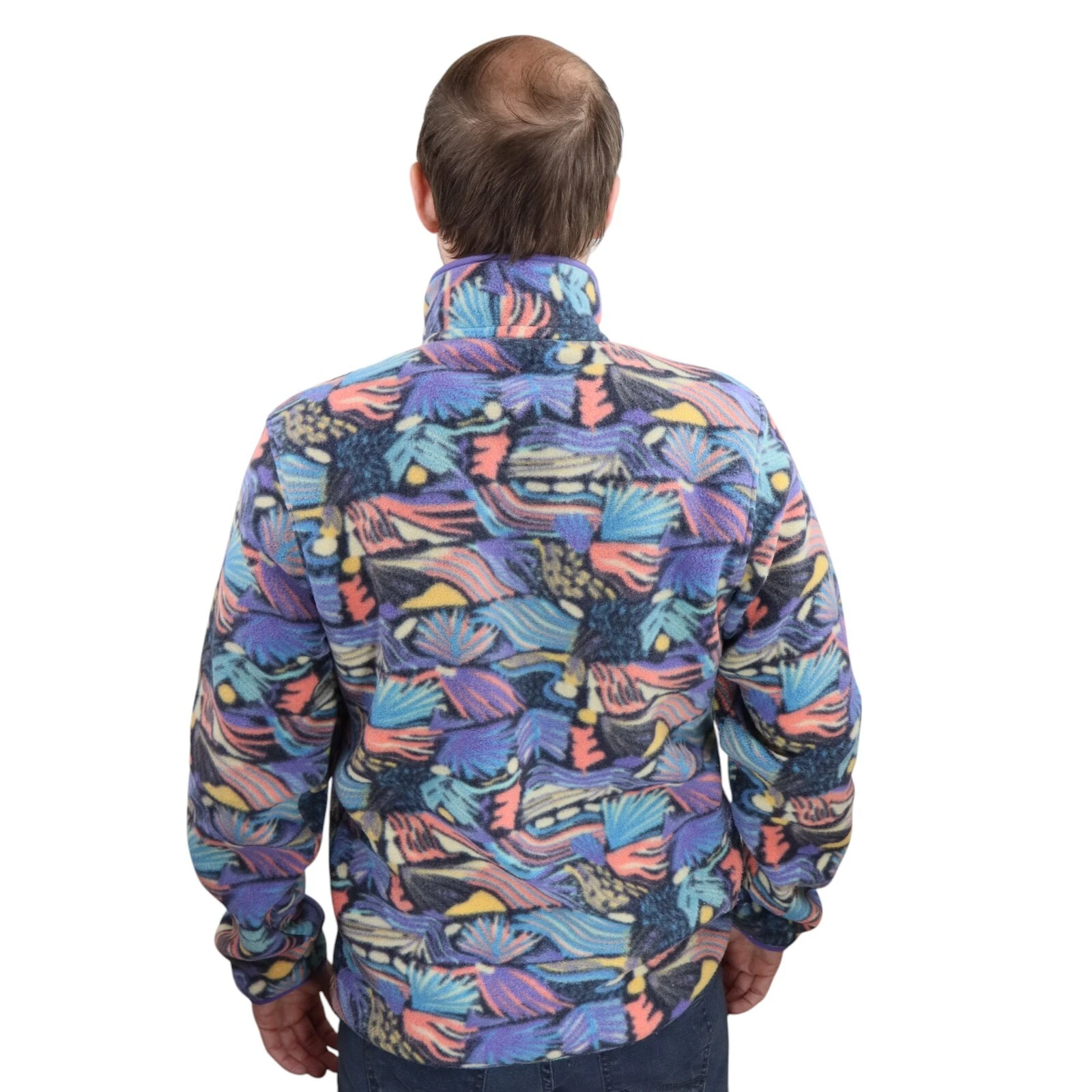 patagonia aztec joy pitch synchilla snap-t fleece jacket