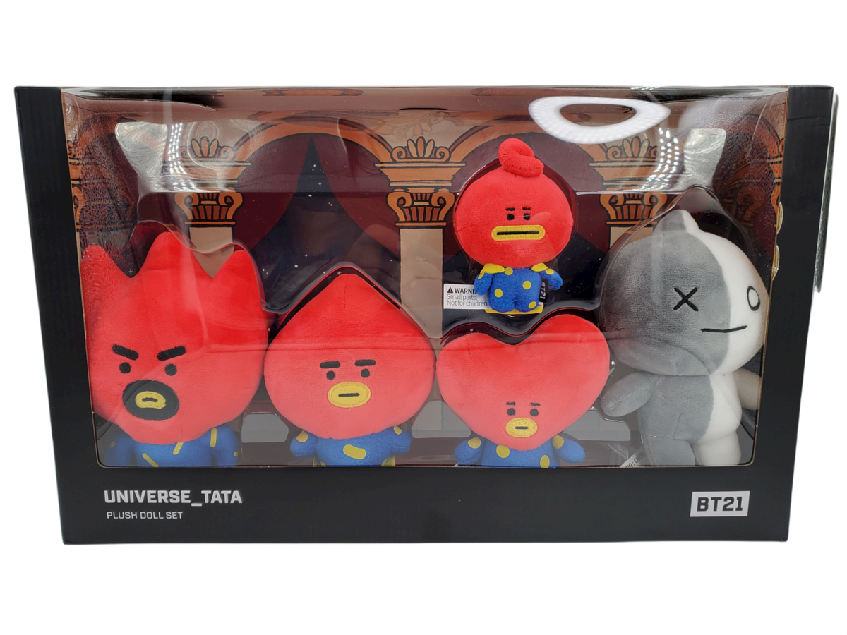 OFFICIAL BT21 UNIVERSE TATA – TATA PLUSH DOLL SET, TATA FAMILY SET