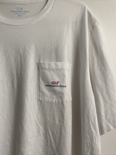 Vineyard Vines Men's MLS Whale Short Sleeve Pocket Soccer Tee Size XXL White NWT - Picture 2 of 7