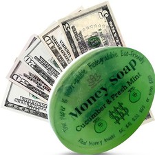 1 Money Soap Bar with Real Cash Inside Up to 100 Bill Inside in Each Bar
