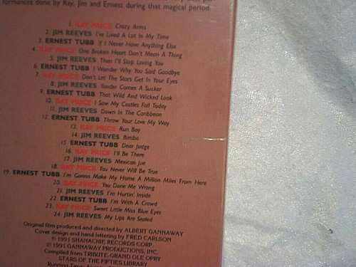 RAY PRICE JIM REEVES With Ernest Tubb SEALED VHS TAPE,crazy arms,bimbo,run boy - Picture 3 of 3