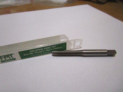 M6-1.0 HSS 2 Flute D5 Plug Spiral Point Tap