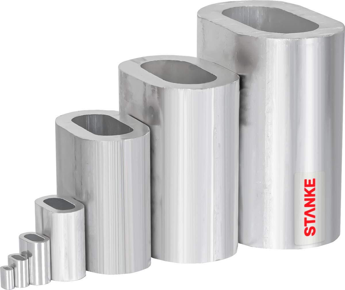 70x Aluminium-Seilklemmen 6,5x7 Mm – Presshülsen Für Gummiseile, Planenseile & Drahtseile, Rostfrei Pressklemmen Aluminium 70x Aluminium-Seilklemmen 6,5x7 Mm – Presshülsen Für Gummiseile, Planenseile & Drahtseile, Rostfrei Pressklemmen Aluminium