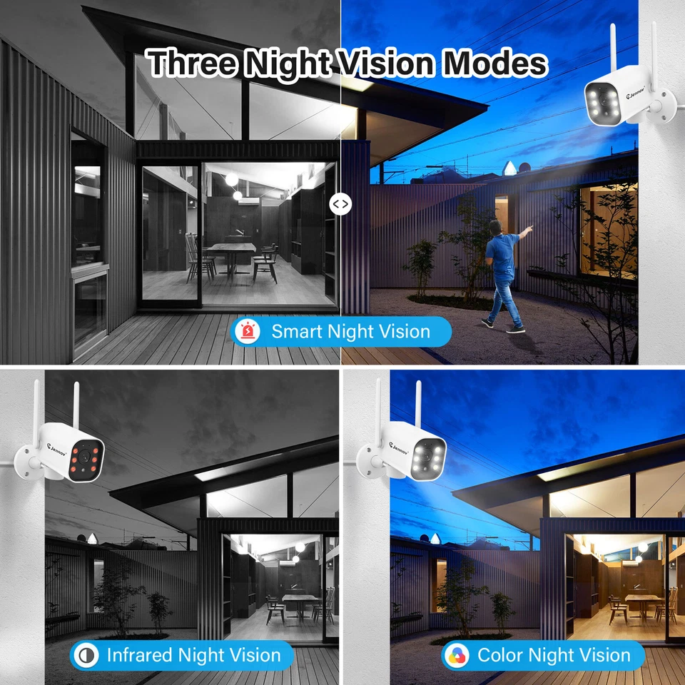 Wireless WIFI Outdoor 5MP IP Security Camera System 10CH 1TB NVR CCTV Home Audio - Image 4 of 4